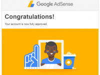 AdSense approval email from Google