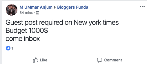 1000 USD budget to get backlink in New York Time 